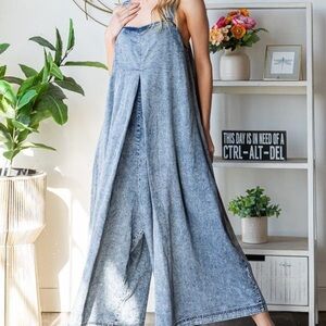 Oli & Hali Light Blue Denim Jumpsuit